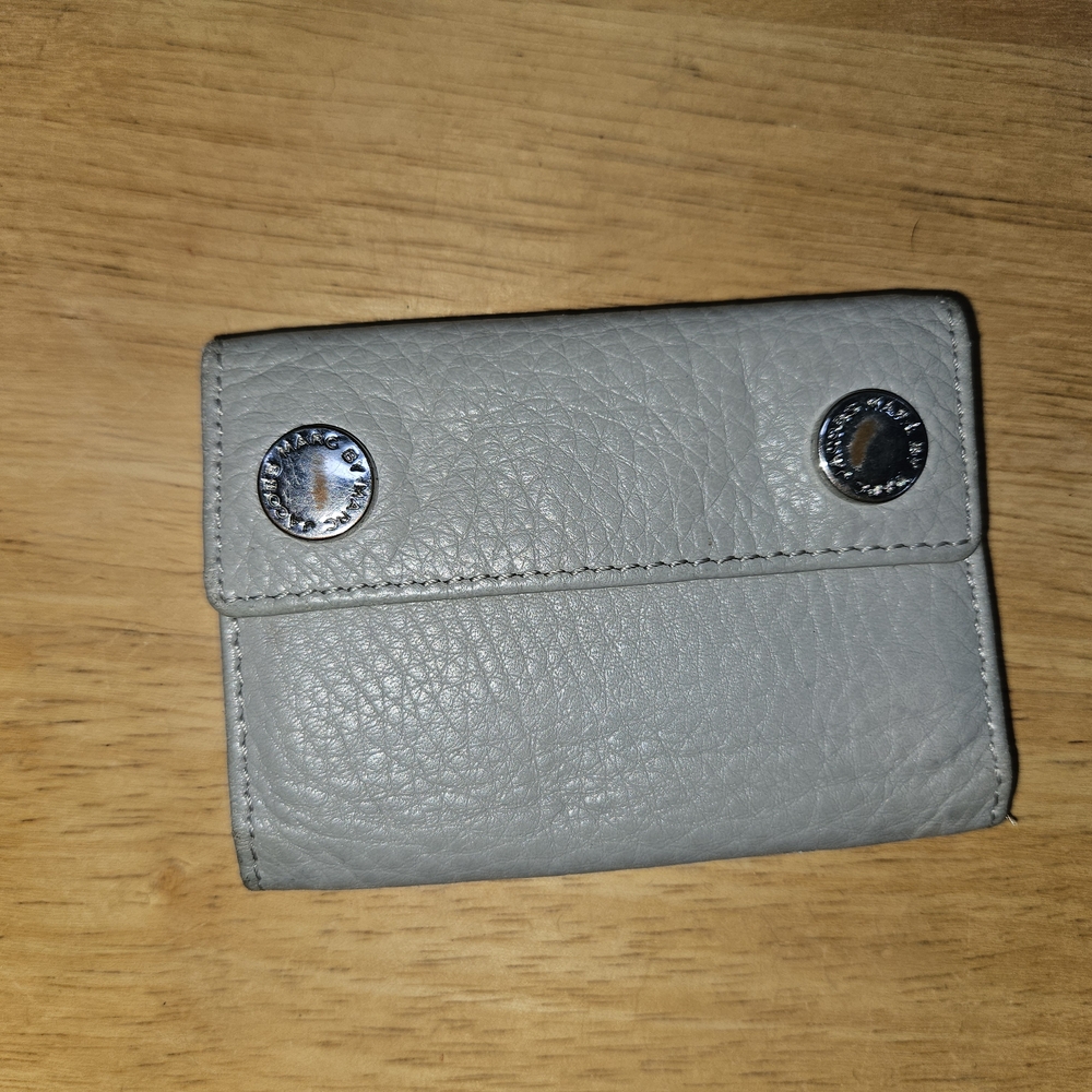 Marc Jacobs Gray Leather Wallet